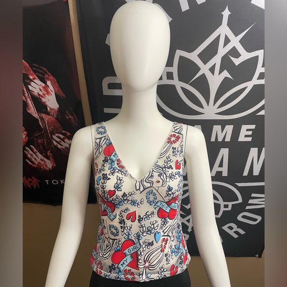 Rare Victoria’s Secret Very Sexy 2004 Mesh My Girl Heart Camisole Size Medium - Picture 1 of 9